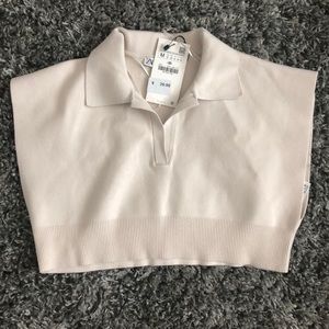 Zara crop knit top tags attached size M in women